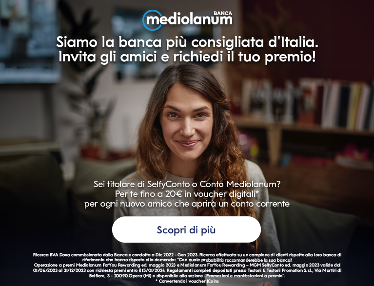 Siamo la banca più consigliata d'Italia